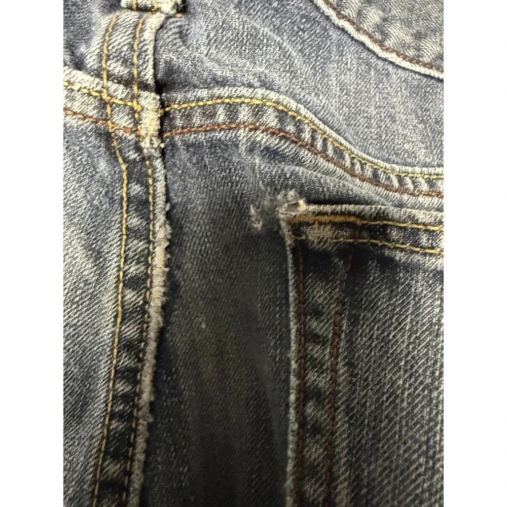 Banana Republic Wide Leg Straight Jeans‎ Men's 35x32 Dark Blue Denim Casual